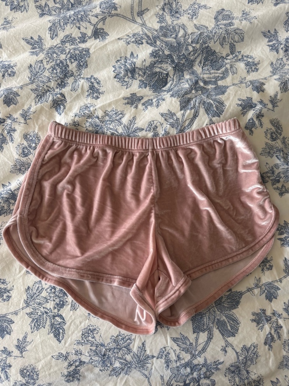 Brandy Melville Pink Velvet Lounge Shorts
